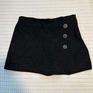 Zara 3 Button Suede Skort